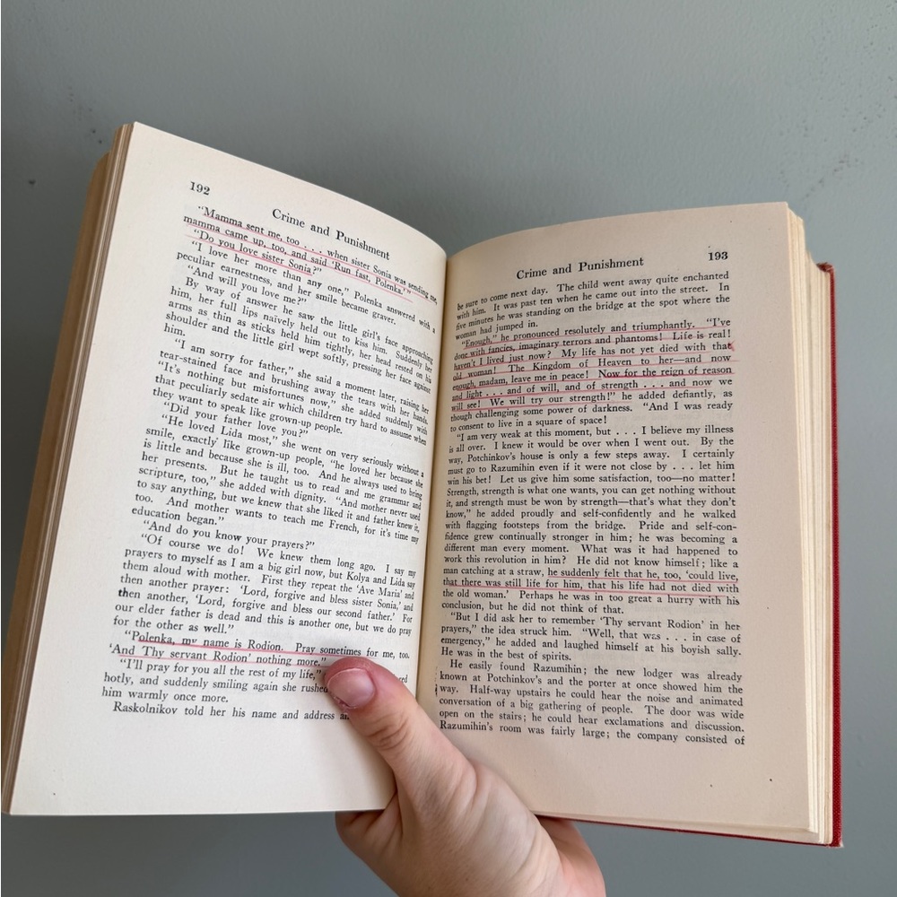 3/$30 🌟 Vintage Crime and Punishment Book Harper’s Modern Classics - Picture 8 of 9